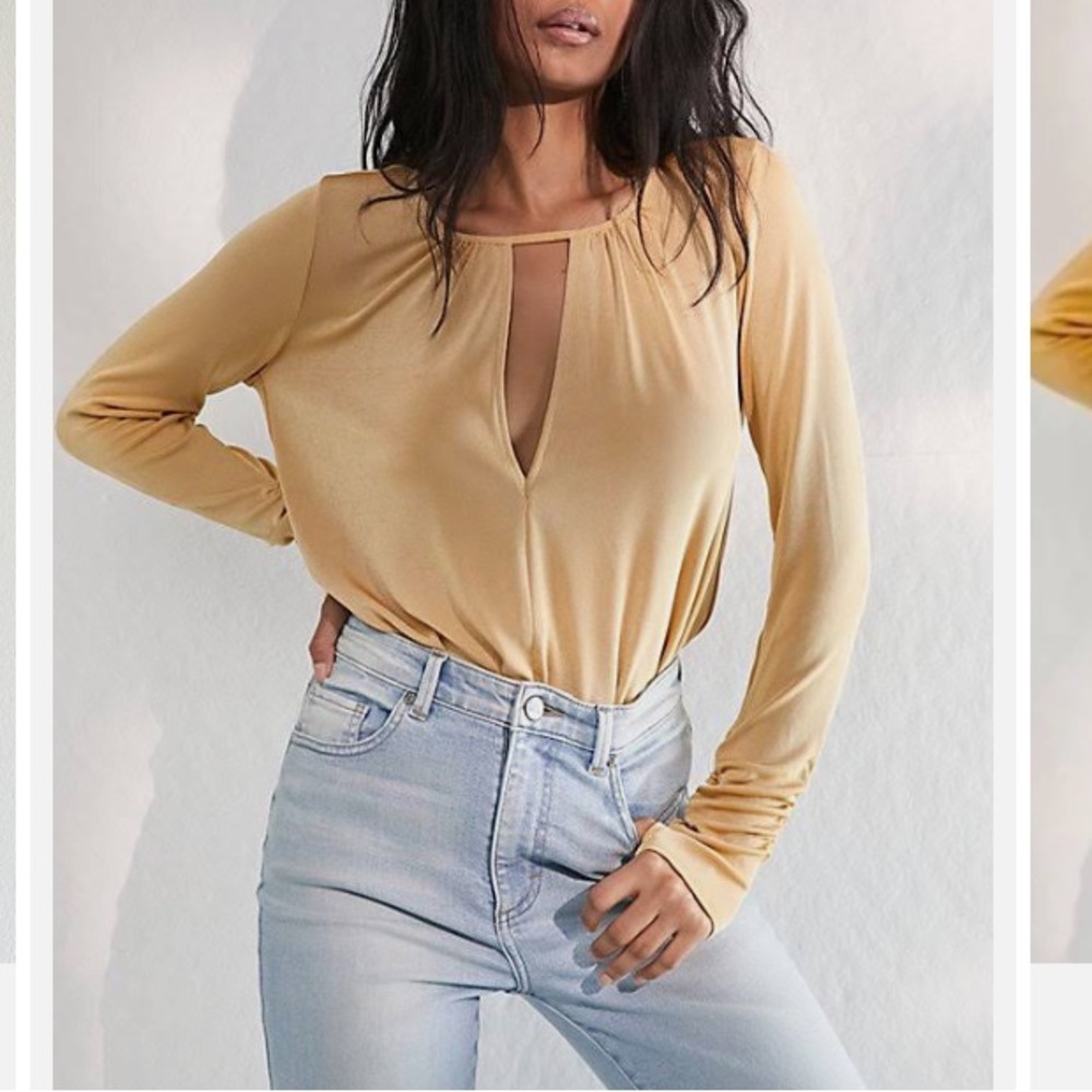 Free People. Kaya Bodysuit by Intimately FP - Gold